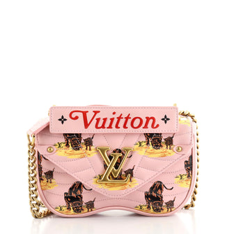 Louis Vuitton New Wave Chain Bag Limited Edition Printed Quilted Leather PM