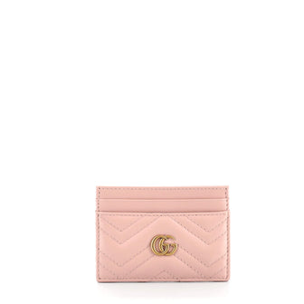 Gucci GG Marmont Card Holder Matelasse Leather