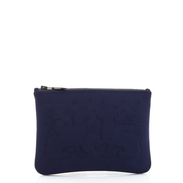 Hermes Neobain Les Leopards Case Embossed Neoprene Small
