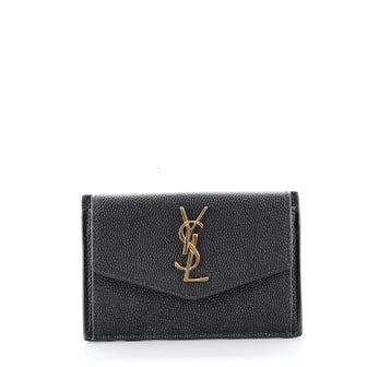 Saint Laurent Classic Monogram Envelope Card Case Leather