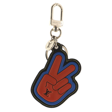 Louis Vuitton Peace Out Bag Charm and Key Holder Leather