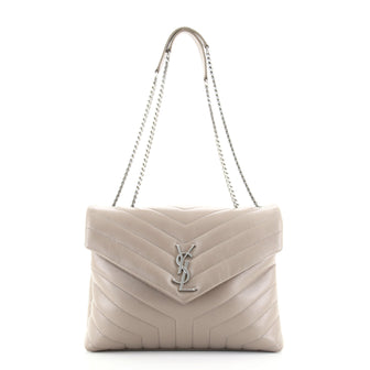 Saint Laurent LouLou Shoulder Bag Matelasse Chevron Leather Medium