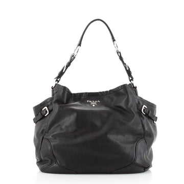 Prada Side Pocket Hobo Soft Calf Medium