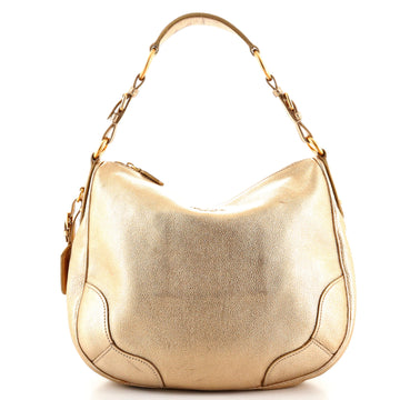 Prada Zip Top Hobo Vitello Daino Medium