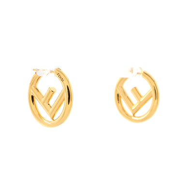 Fendi F is Fendi Hoop Earrings Metal Small