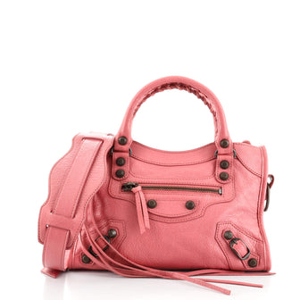Balenciaga City Classic Studs Bag Leather Mini