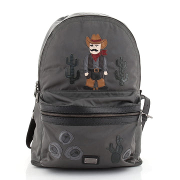 Dolce & Gabbana Vulcano Backpack Nylon with Applique