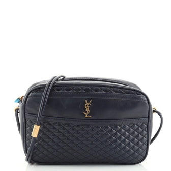 Saint Laurent Victoire Camera Bag Quilted Leather