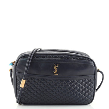 Saint Laurent Victoire Camera Bag Quilted Leather