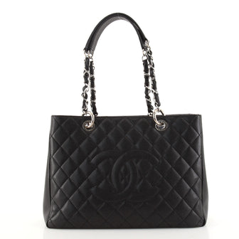 Chanel Grand Shopping Tote Quilted Caviar