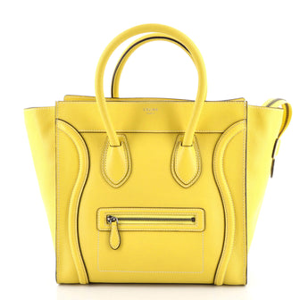 Celine Luggage Bag Grainy Leather Mini