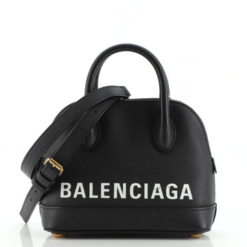 Balenciaga Logo Ville Bag Leather XXS