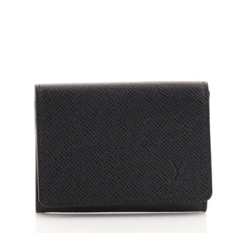 Louis Vuitton Envelope Business Card Holder Taiga Leather
