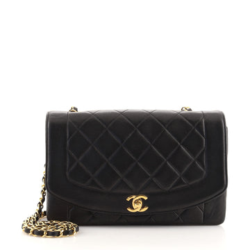 Chanel Vintage Diana Flap Bag Quilted Lambskin Medium
