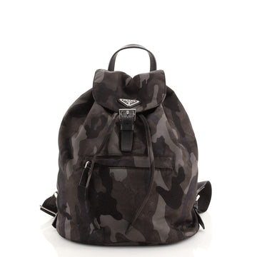 Prada Camouflage Backpack Tessuto Medium