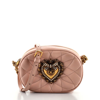 Dolce & Gabbana Devotion Camera Bag Quilted Leather Small