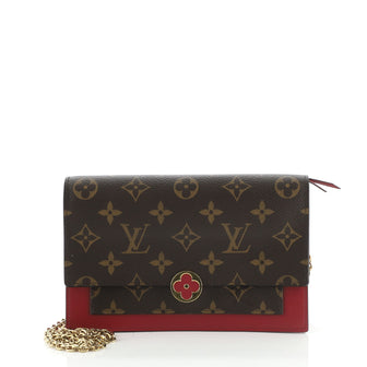 Louis Vuitton Flore Chain Wallet Monogram Canvas