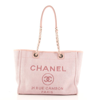 Chanel Deauville Tote Raffia Small