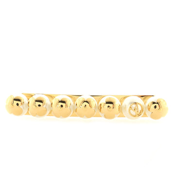 Louis Vuitton Flower Barrette Metal with Faux Pearls