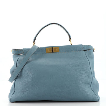 Fendi Selleria Peekaboo Bag Grainy Leather Large