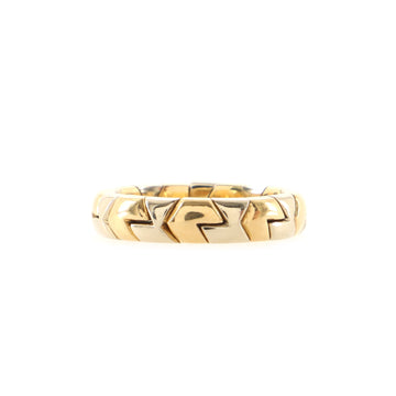Bvlgari Alveare Ring 18K Yellow Gold and Stainless Steel