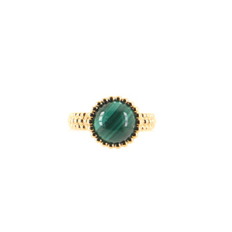 Van Cleef & Arpels PerlÃ©e Couleurs Ring 18K Yellow Gold with Malachite