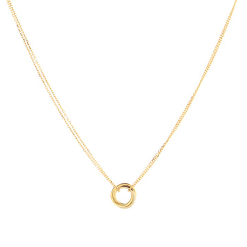Cartier Baby Trinity Pendant Necklace 18K Tricolor Gold