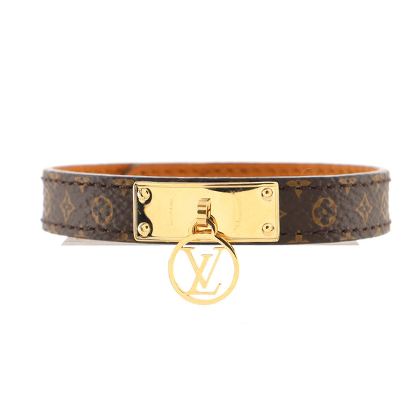 Louis Vuitton Logomania Bracelet Monogram Canvas and Metal Brown