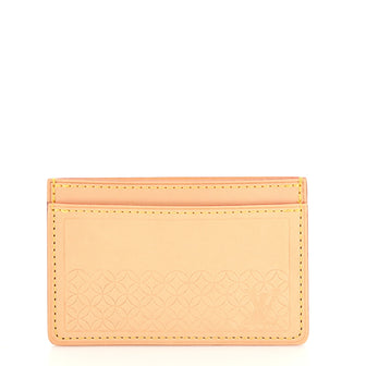 Louis Vuitton Blossom Card Holder Vachetta Leather