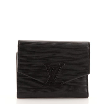 Louis Vuitton 2020 Epi Leather Grenelle Compact Wallet - Black