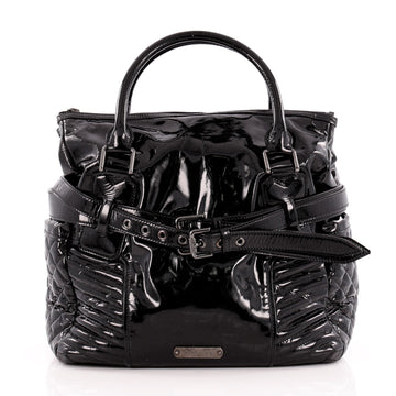 Burberry Biker Tote Patent Large
