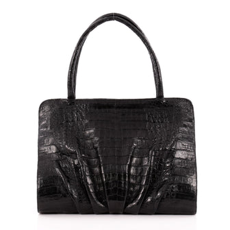 Nancy Gonzalez Bar Frame Shoulder Bag Crocodile Medium