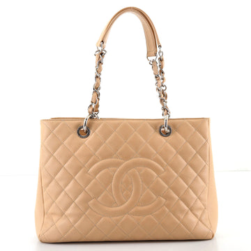 Chanel Grand Shopping Tote Quilted Caviar