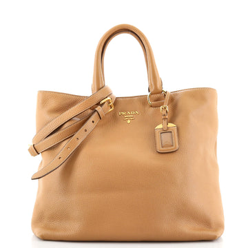 Prada Convertible Open Tote Vitello Daino Medium