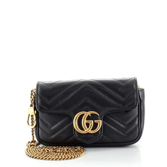 Gucci GG Marmont Flap Bag Matelasse Leather Super Mini