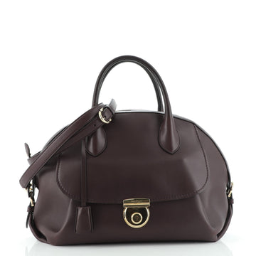 Salvatore Ferragamo Fiamma Satchel Leather Large