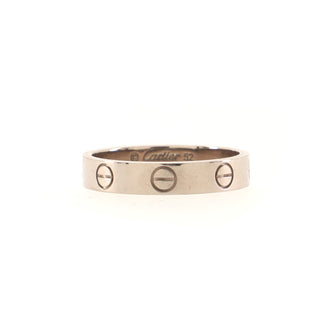 Cartier Love Wedding Band Ring 18K White Gold