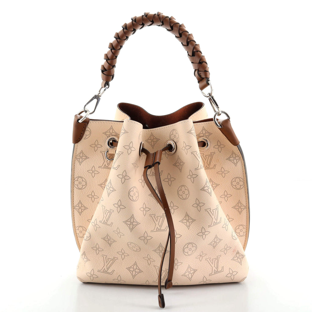 Louis Vuitton Muria Bucket Bag Mahina Leather Neutral 933763