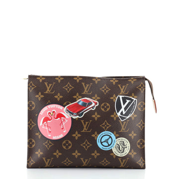 Louis Vuitton Toiletry Pouch Limited Edition World Tour Monogram Canvas 26