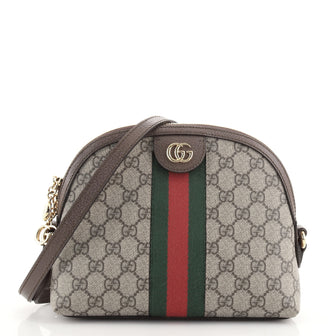 Gucci Ophidia Dome Shoulder Bag GG Coated Canvas Small