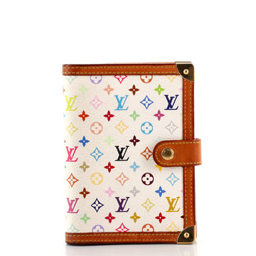 Louis Vuitton Ring Agenda Cover Monogram Multicolor with Leather PM