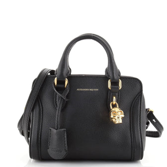 Alexander McQueen Padlock Zip Around Tote Leather Mini