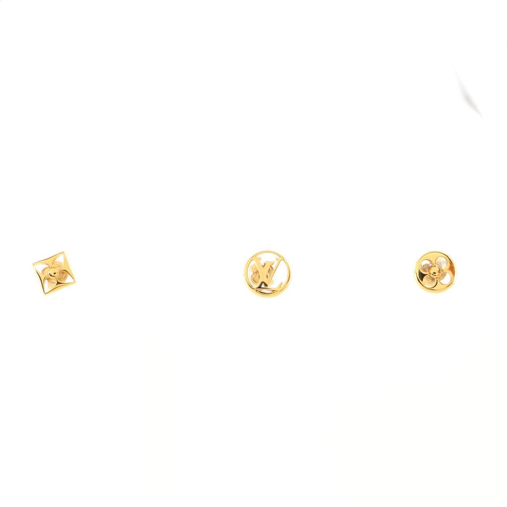 Louis Vuitton Crazy In Lock Stud Earrings Set - Gold-Plated Stud