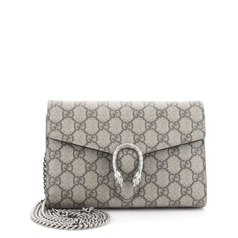 Gucci Dionysus Chain Wallet GG Coated Canvas Small