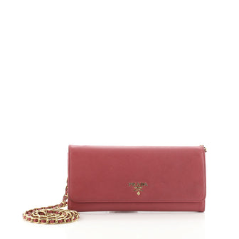 Prada Wallet on Chain Saffiano Leather