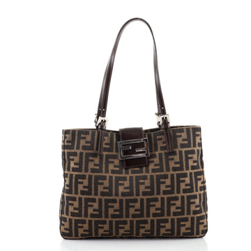 Fendi Vintage Flap Tote Zucca Canvas Medium
