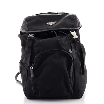 Prada Double Buckle Backpack Tessuto