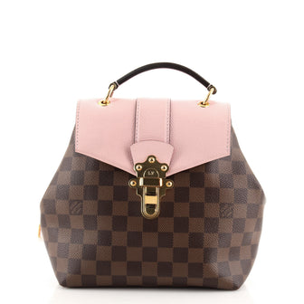 Louis Vuitton Clapton Backpack Damier and Leather Brown 93458189
