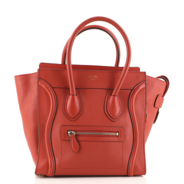 Celine Luggage Bag Grainy Leather Micro