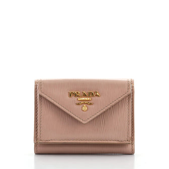 Prada Front Pocket Trifold Wallet Vitello Move Compact